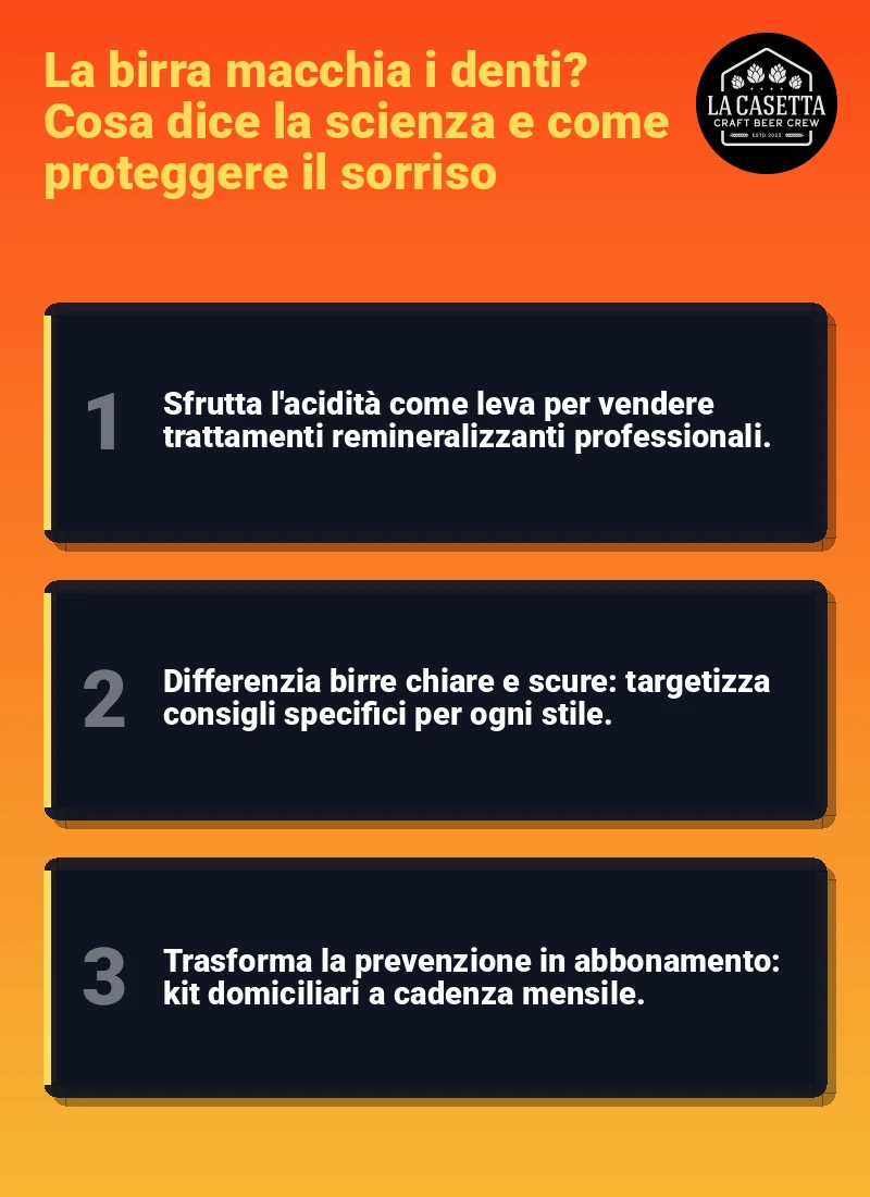Infografica: La birra macchia i denti? Cosa dice la scienza e come proteggere il sorriso