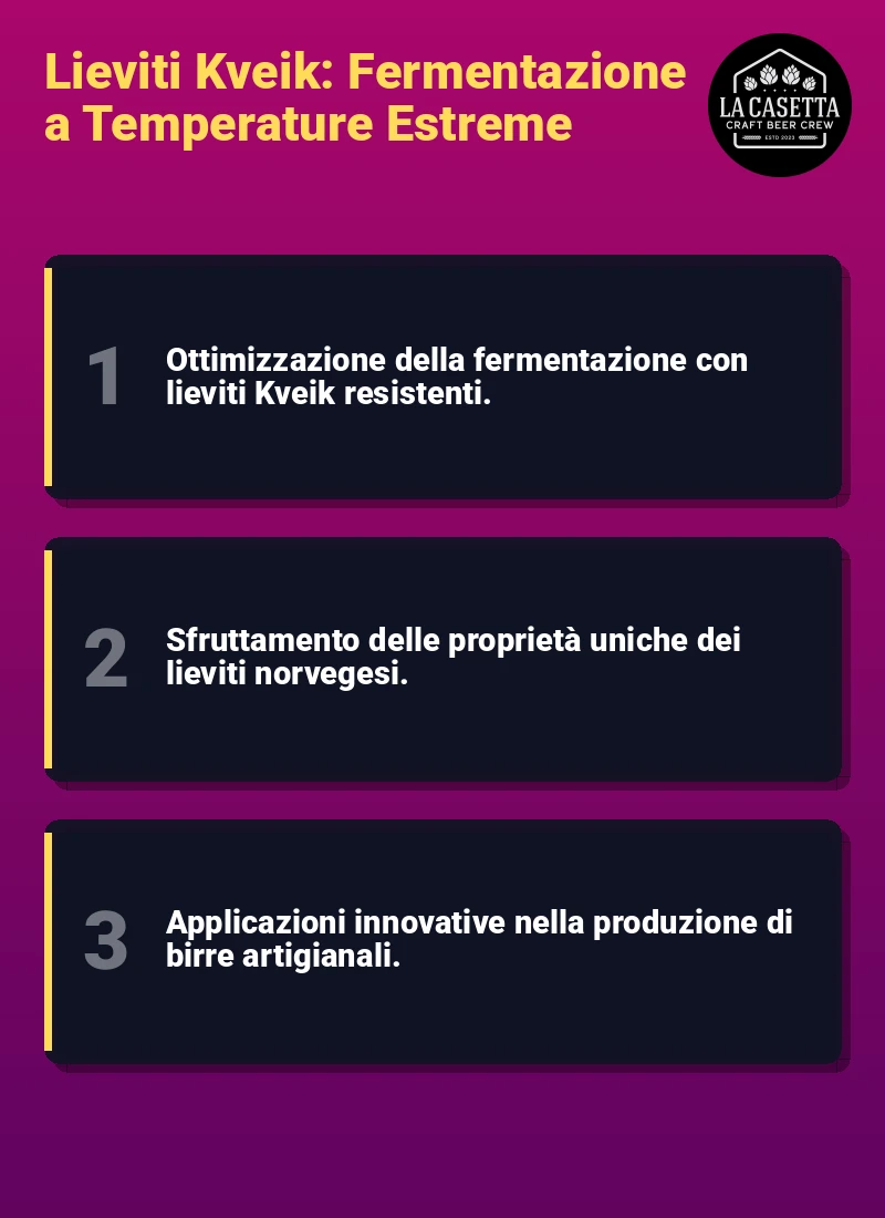 Infografica: Lieviti Kveik: Fermentazione a Temperature Estreme