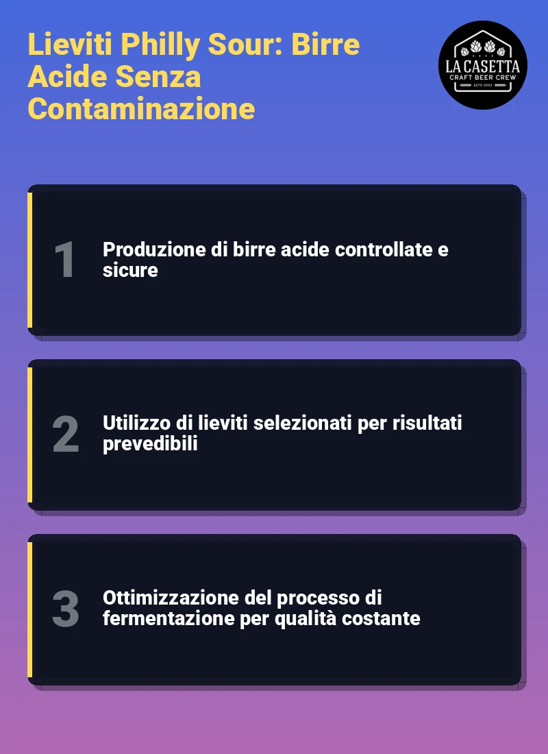 Infografica: Lieviti Philly Sour: Birre Acide Senza Contaminazione