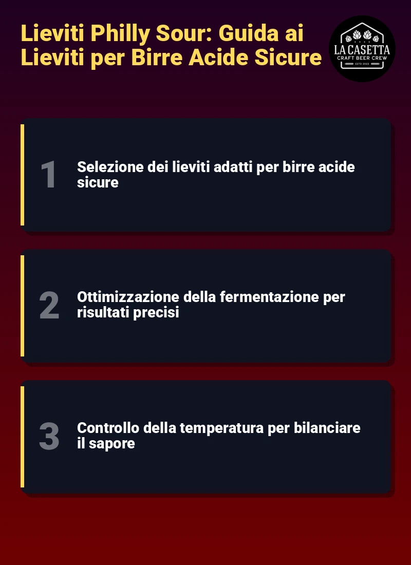 Infografica: Lieviti Philly Sour: Guida ai Lieviti per Birre Acide Sicure