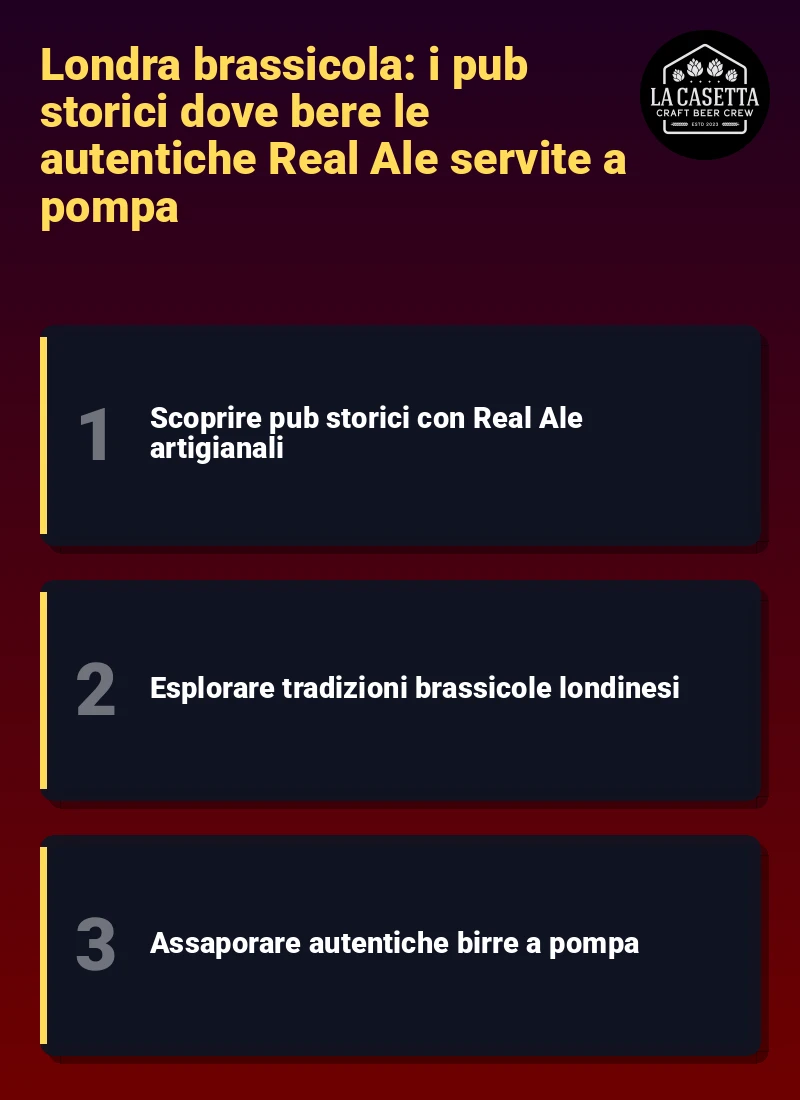 Infografica: Londra brassicola: i pub storici dove bere le autentiche Real Ale servite a pompa