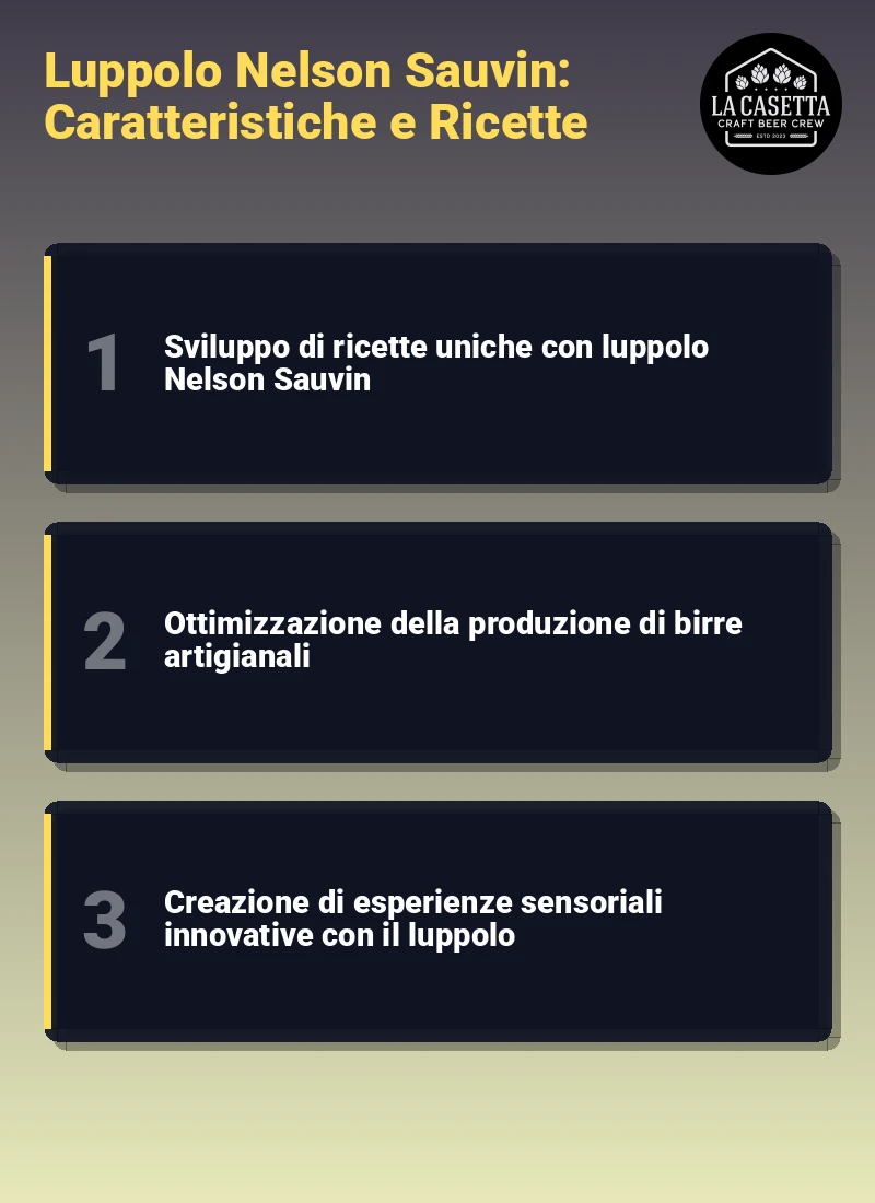Infografica: Luppolo Nelson Sauvin: Caratteristiche e Ricette