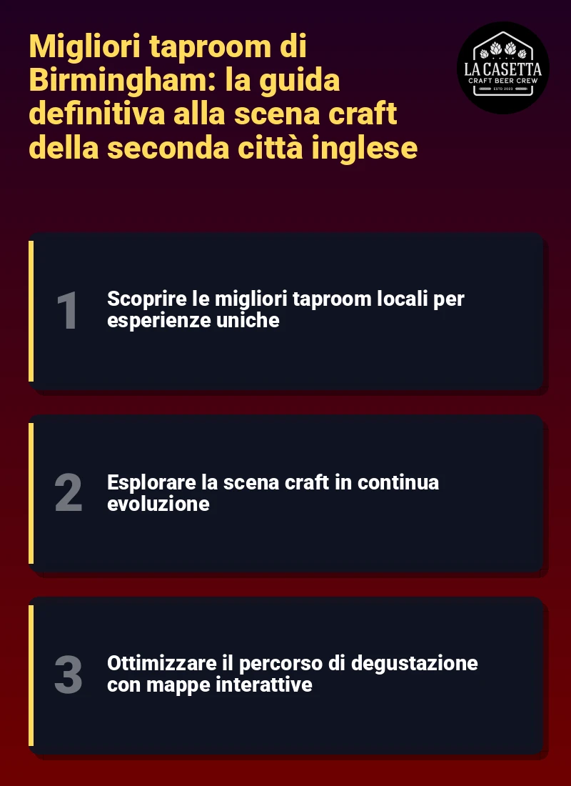 Infografica: Migliori taproom di Birmingham: la guida definitiva alla scena craft della seconda città inglese