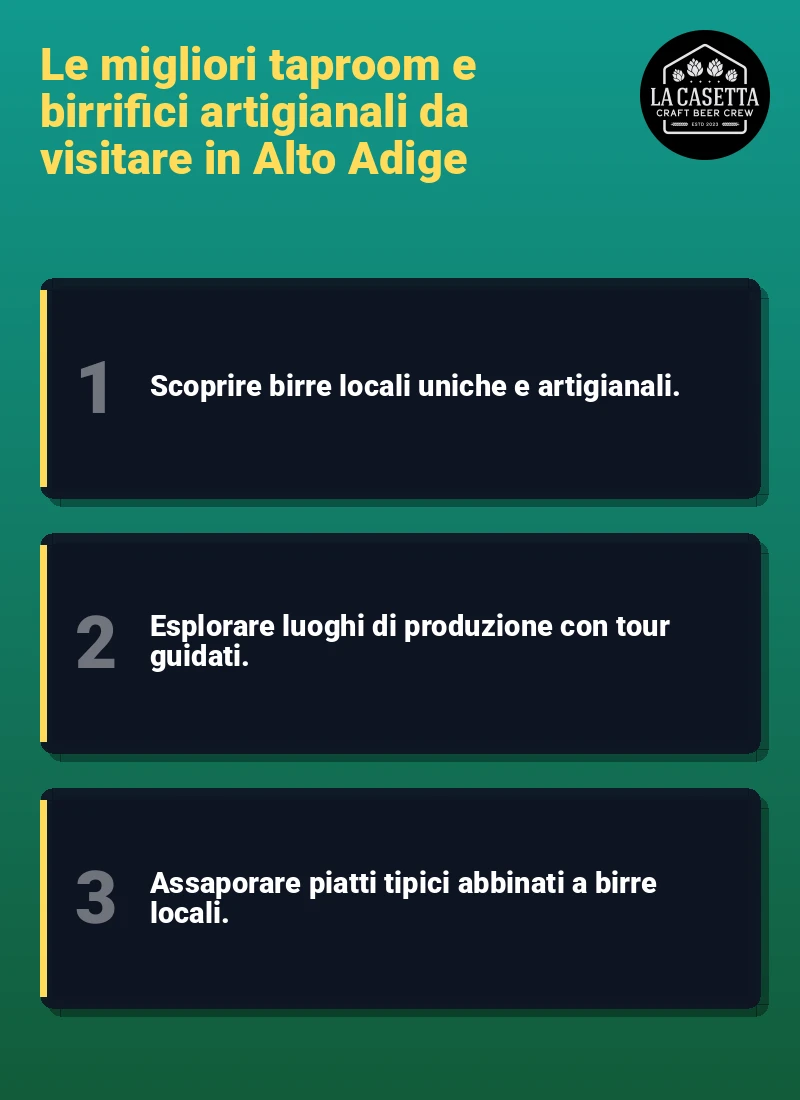 Infografica: Le migliori taproom e birrifici artigianali da visitare in Alto Adige