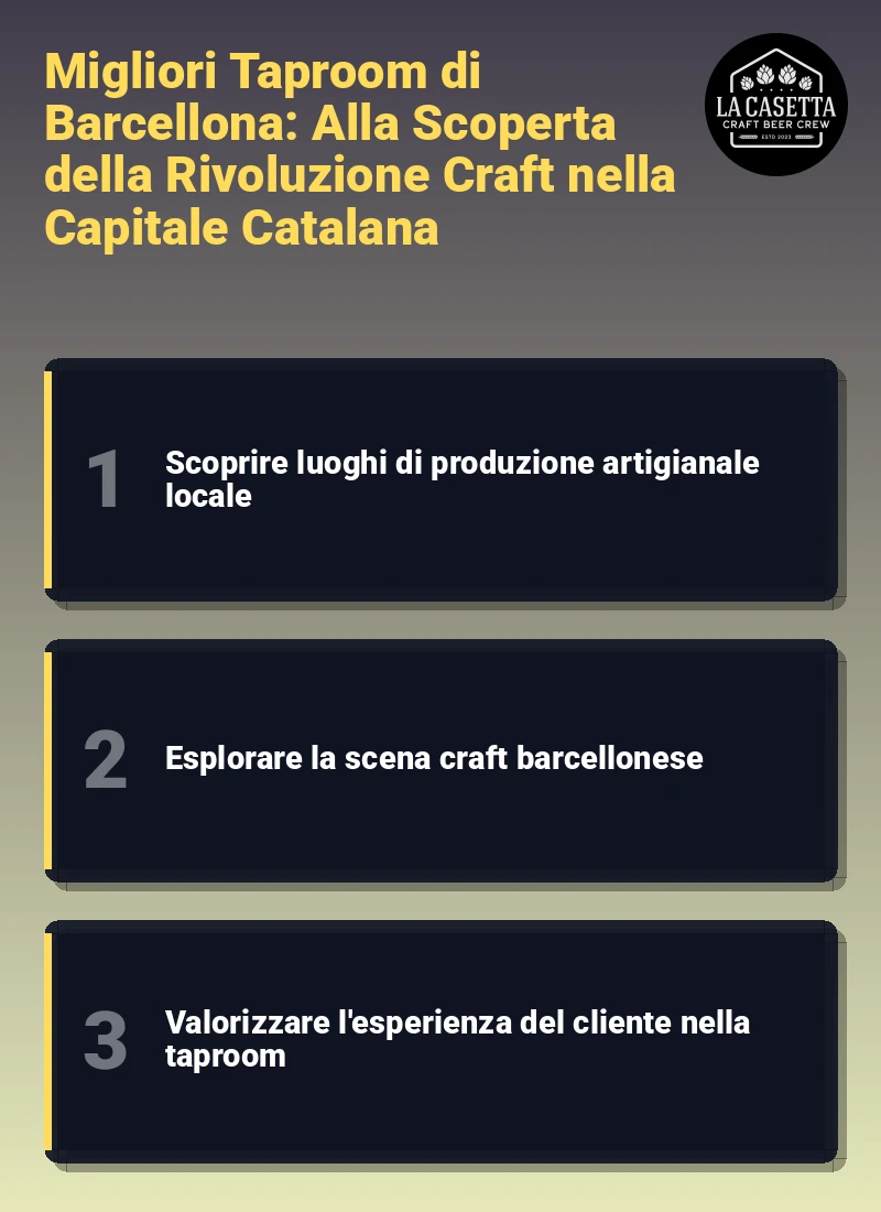 Infografica: Migliori Taproom di Barcellona: Alla Scoperta della Rivoluzione Craft nella Capitale Catalana
