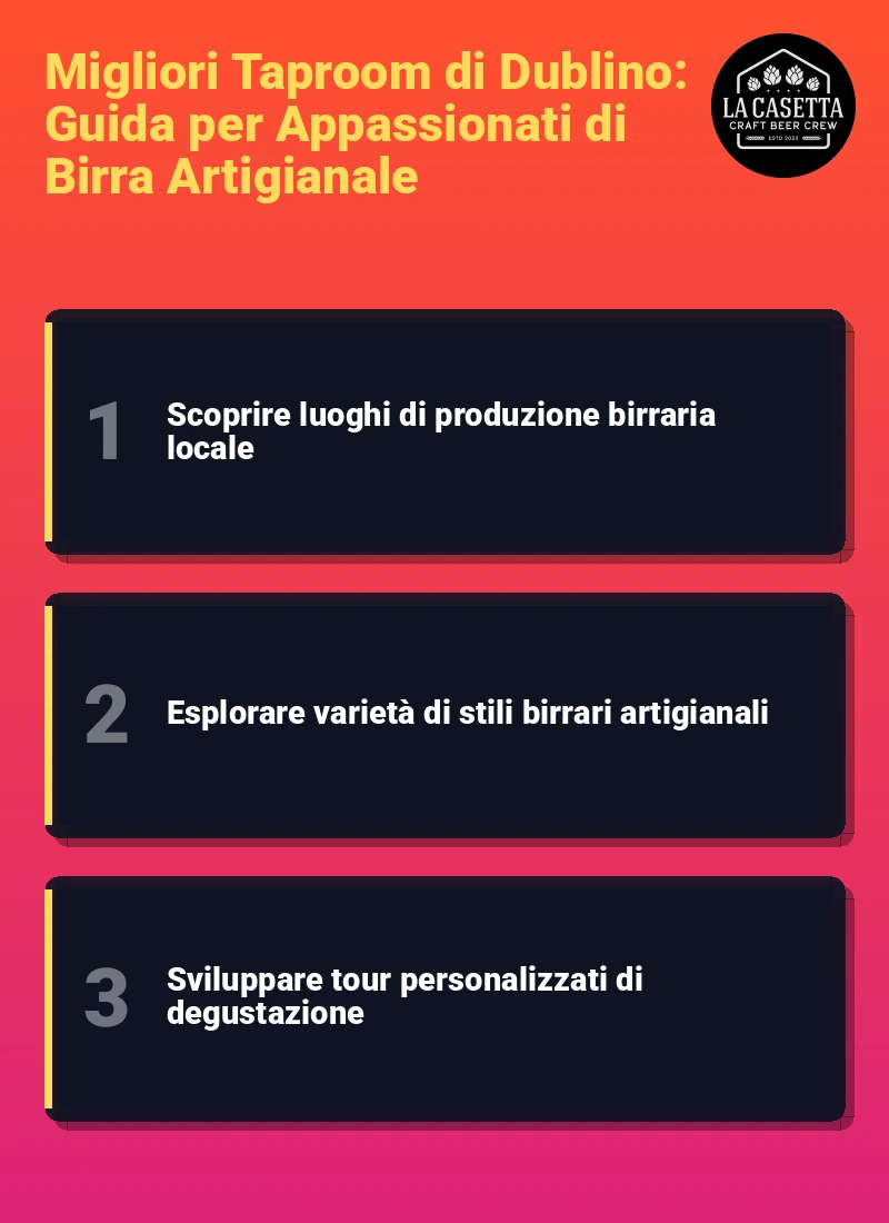 Infografica: Migliori Taproom di Dublino: Guida per Appassionati di Birra Artigianale