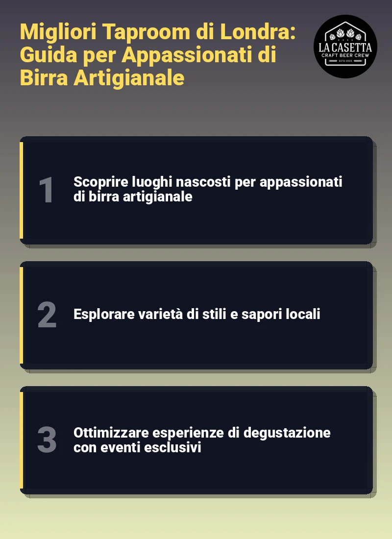 Infografica: Migliori Taproom di Londra: Guida per Appassionati di Birra Artigianale