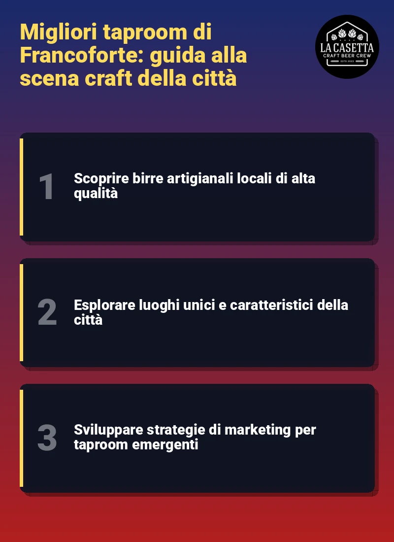 Infografica: Migliori taproom di Francoforte: guida alla scena craft della città