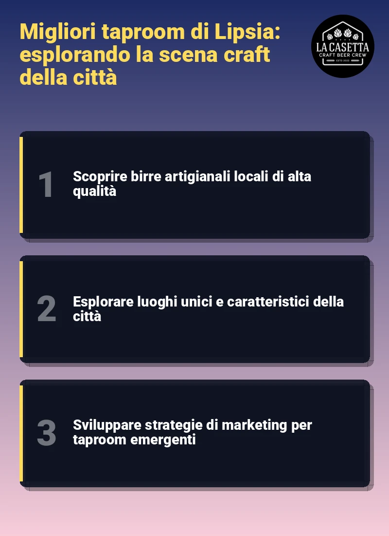 Infografica: Migliori taproom di Lipsia: esplorando la scena craft della città