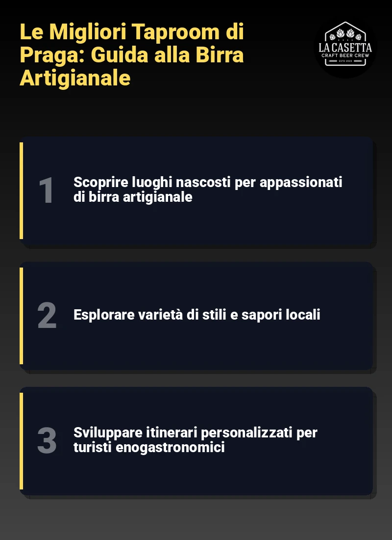 Infografica: Le Migliori Taproom di Praga: Guida alla Birra Artigianale