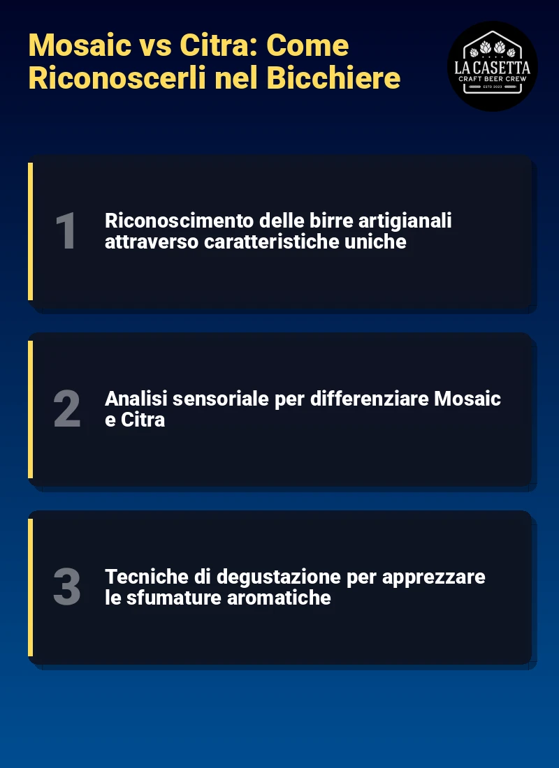 Infografica: Mosaic vs Citra: Come Riconoscerli nel Bicchiere