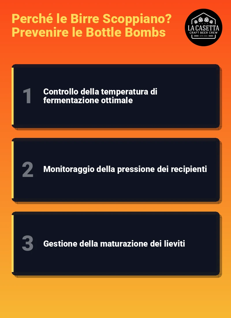 Infografica: Perché le Birre Scoppiano? Prevenire le Bottle Bombs