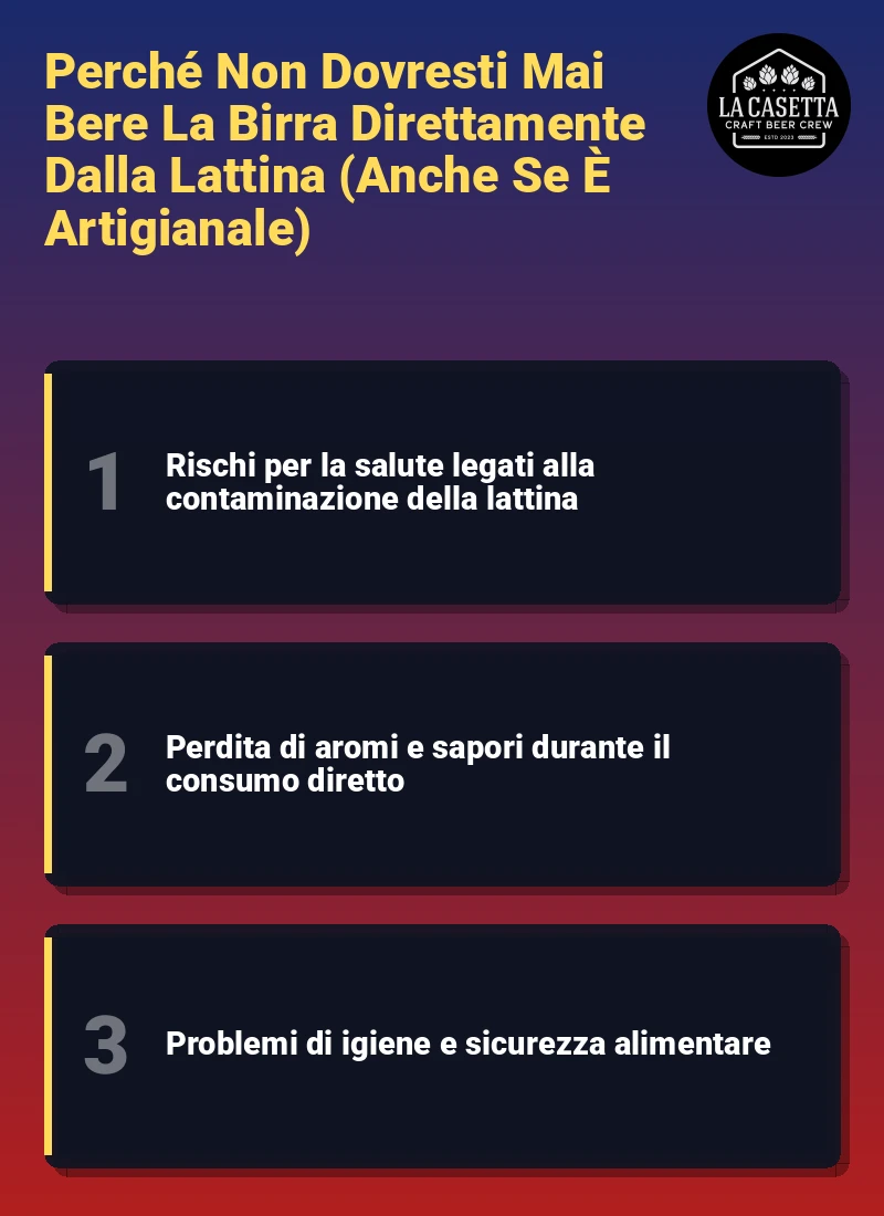 Infografica: Perché Non Dovresti Mai Bere La Birra Direttamente Dalla Lattina (Anche Se È Artigianale)