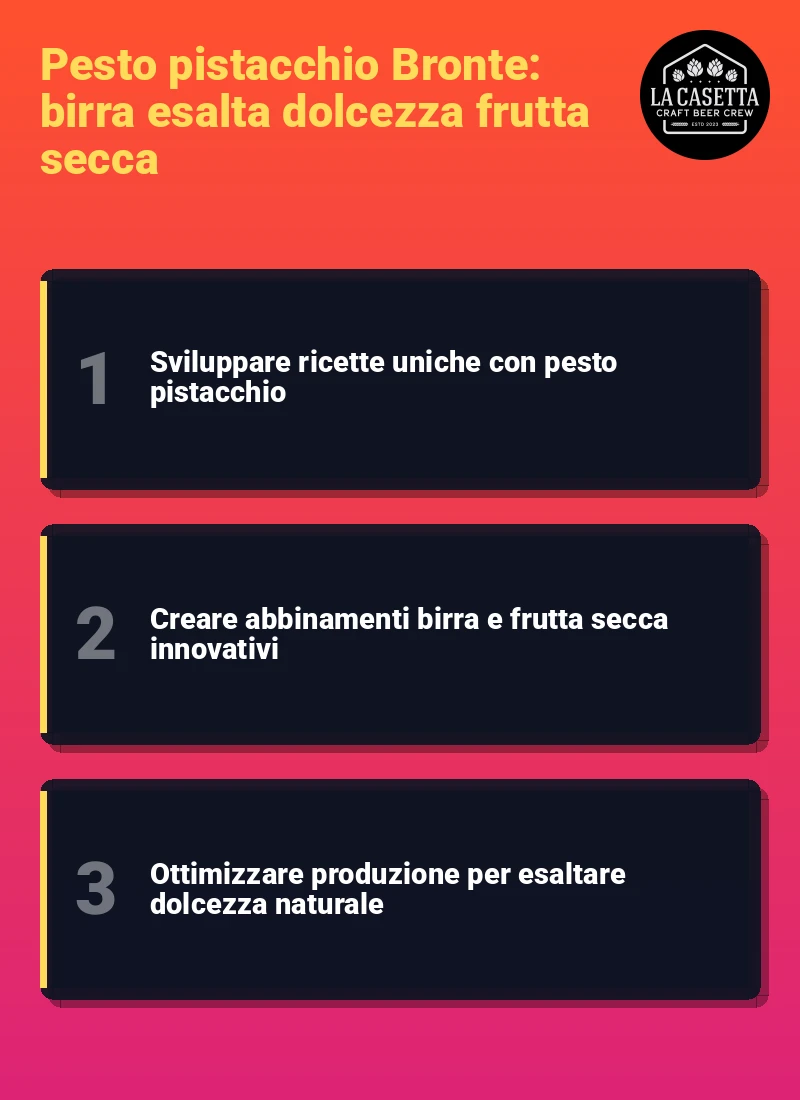 Infografica: Pesto pistacchio Bronte: birra esalta dolcezza frutta secca