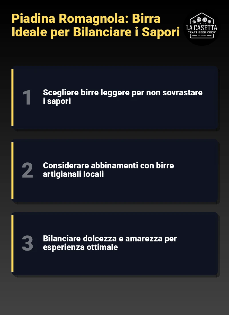 Infografica: Piadina Romagnola: Birra Ideale per Bilanciare i Sapori