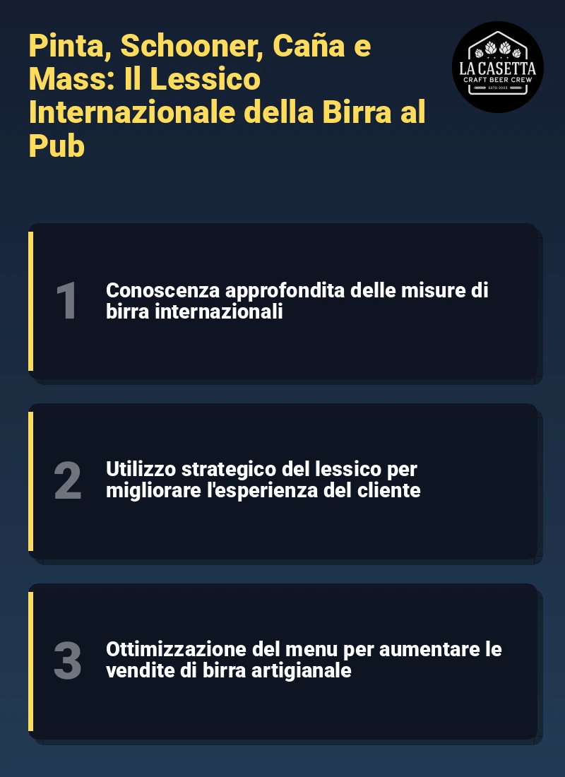 Infografica: Pinta, Schooner, Caña e Mass: Il Lessico Internazionale della Birra al Pub