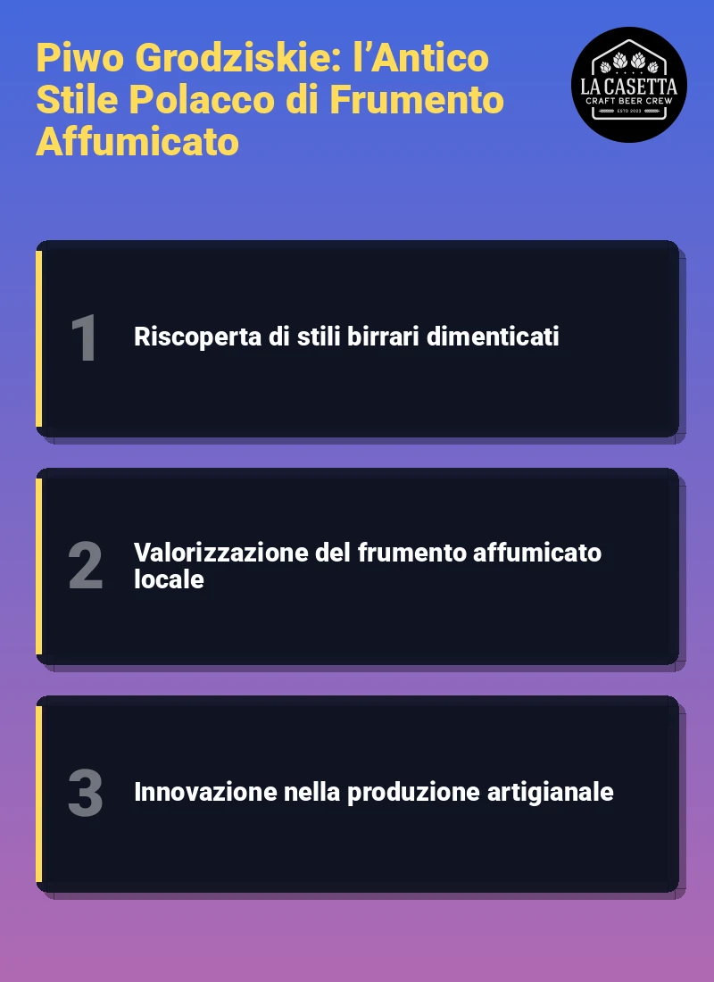 Infografica: Piwo Grodziskie: l’Antico Stile Polacco di Frumento Affumicato