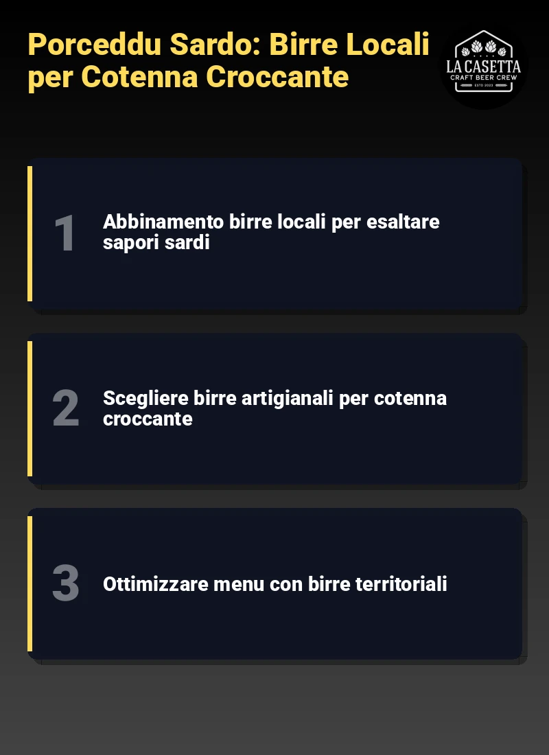 Infografica: Porceddu Sardo: Birre Locali per Cotenna Croccante