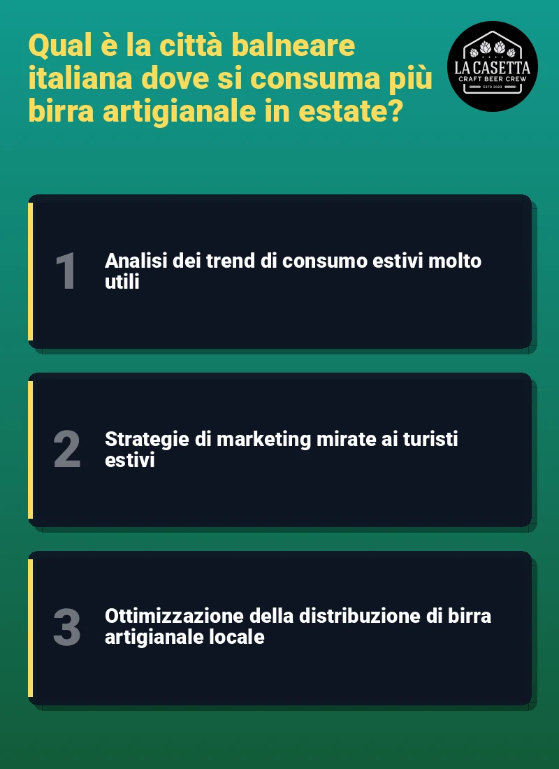 Infografica: Qual è la città balneare italiana dove si consuma più birra artigianale in estate?