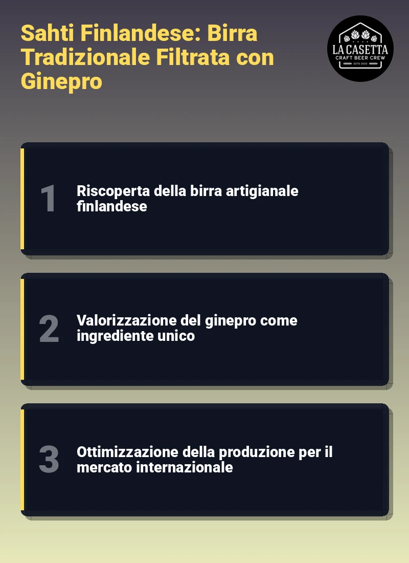 Infografica: Sahti Finlandese: Birra Tradizionale Filtrata con Ginepro