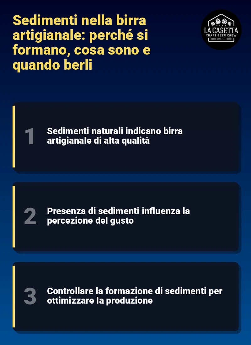 Infografica: Sedimenti nella birra artigianale: perché si formano, cosa sono e quando berli