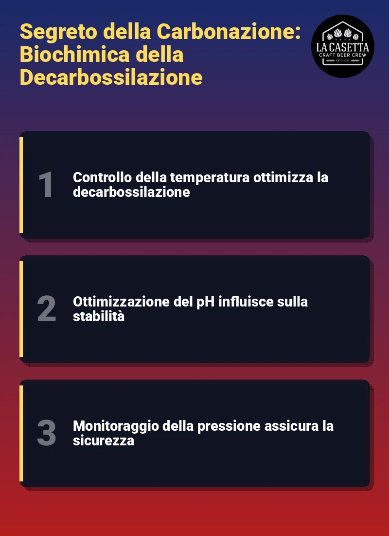 Infografica: Segreto della Carbonazione: Biochimica della Decarbossilazione