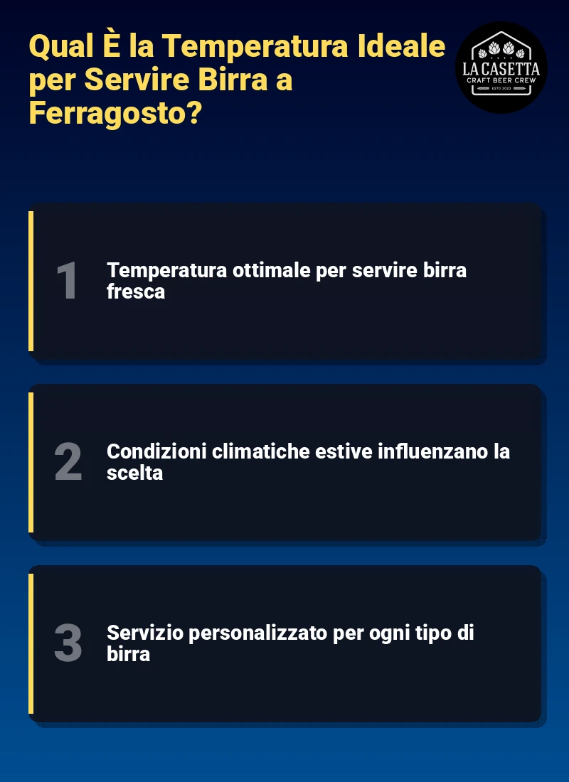 Infografica: Qual È la Temperatura Ideale per Servire Birra a Ferragosto?