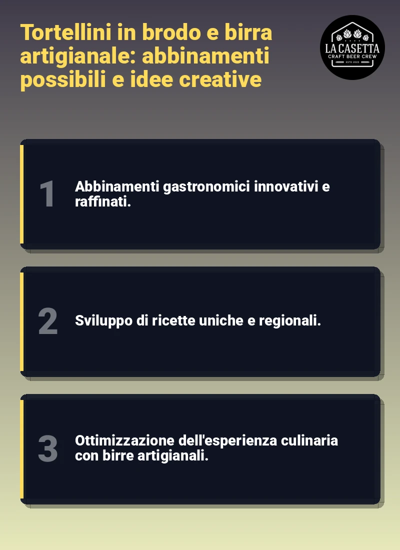 Infografica: Tortellini in brodo e birra artigianale: abbinamenti possibili e idee creative