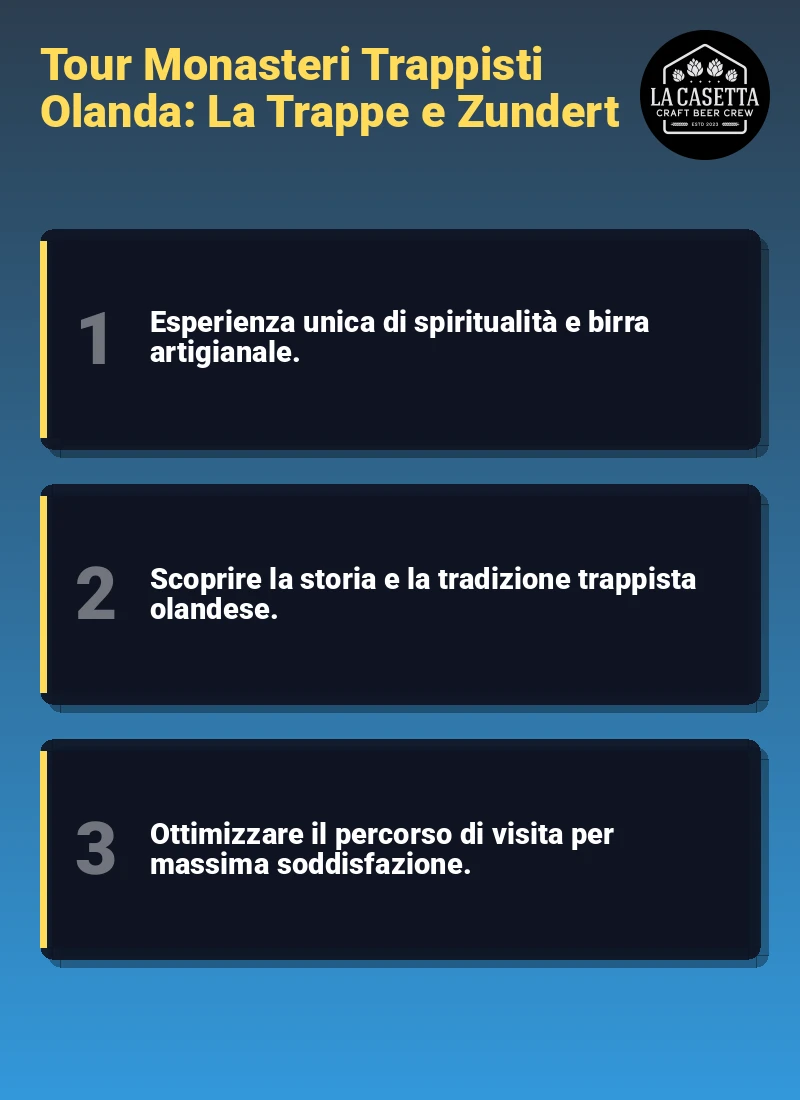 Infografica: Tour Monasteri Trappisti Olanda: La Trappe e Zundert