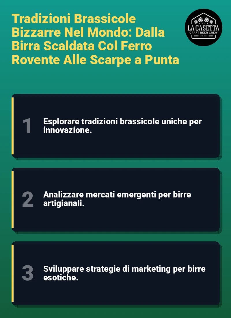 Infografica: Tradizioni Brassicole Bizzarre Nel Mondo: Dalla Birra Scaldata Col Ferro Rovente Alle Scarpe a Punta
