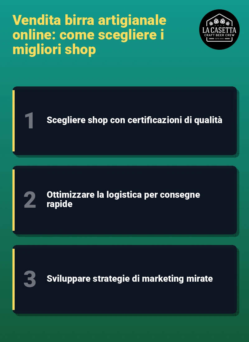 Infografica: Vendita birra artigianale online: come scegliere i migliori shop