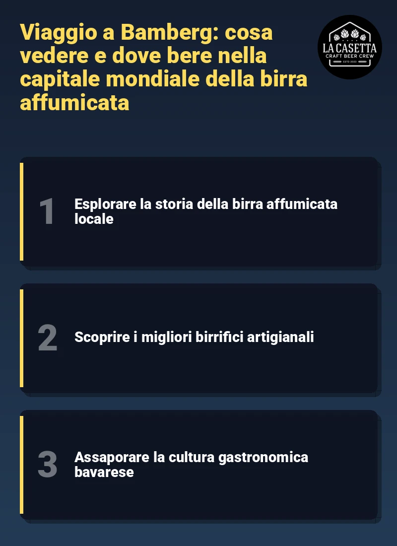 Infografica: Viaggio a Bamberg: cosa vedere e dove bere nella capitale mondiale della birra affumicata