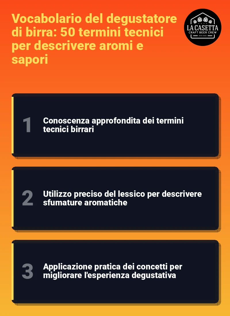Infografica: Vocabolario del degustatore di birra: 50 termini tecnici per descrivere aromi e sapori